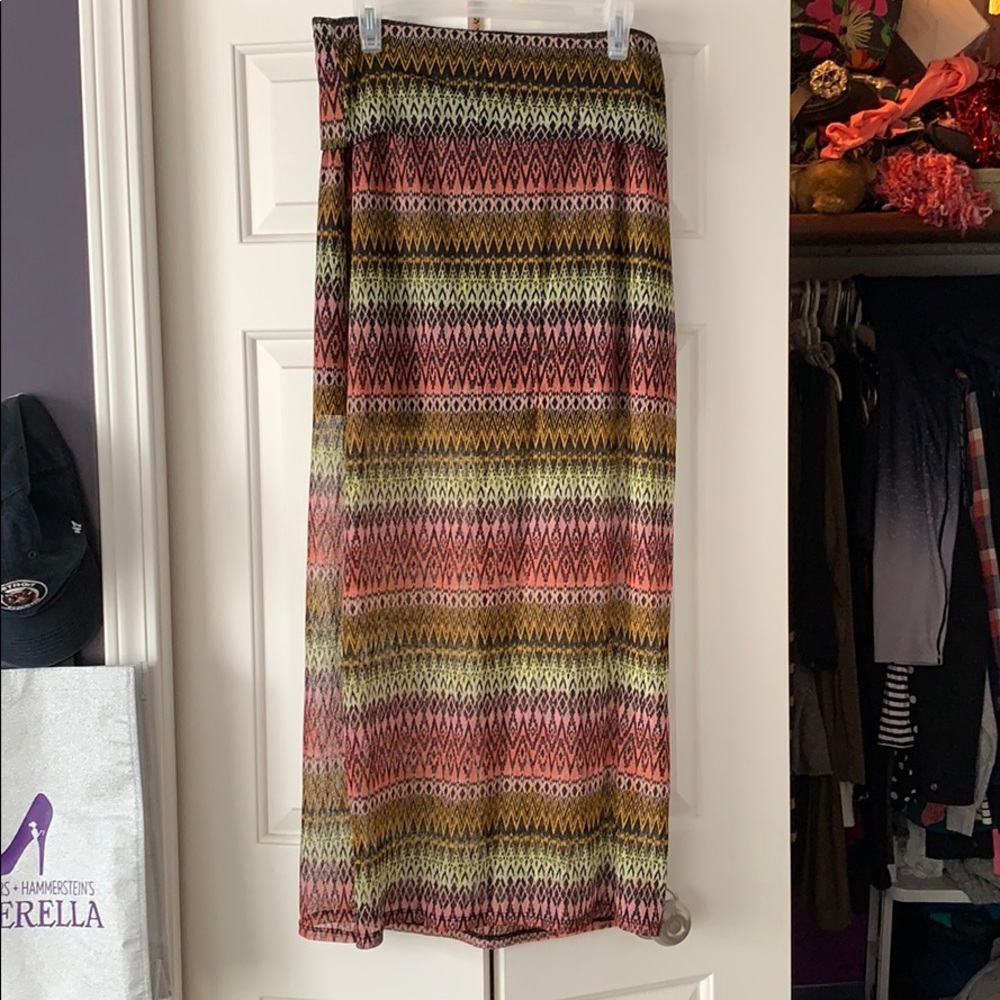 Printed Maxi skirt